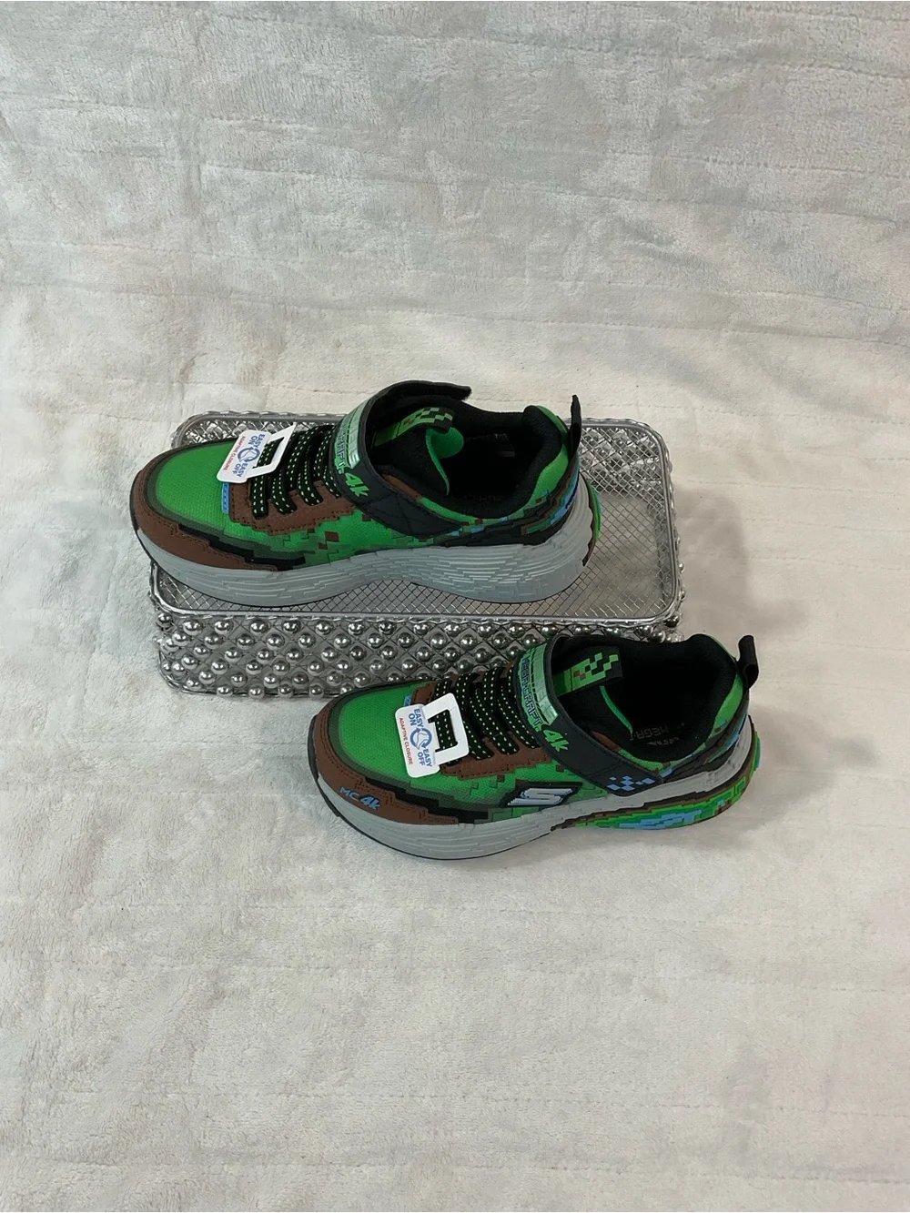Skechers Mega-Craft 4K Minecraft Green Brown Multi Sz 13T/12UK/30EU 402160L